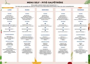 Menu Self SEMAINE 3 été A3 Complet