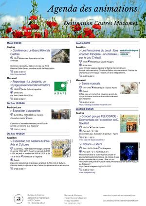 Agenda Desa Animations Juin 2026 Destination Castres Mazamet Compressed