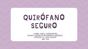 Quirófano Seguro