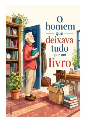 Livro O Homem Que Deixava Tudo Por Um Livro Maqueta