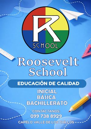 Roosevelt School Admisiones 2026