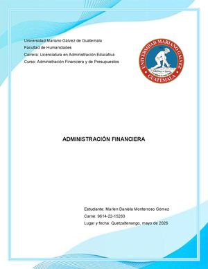 Administración Financiera