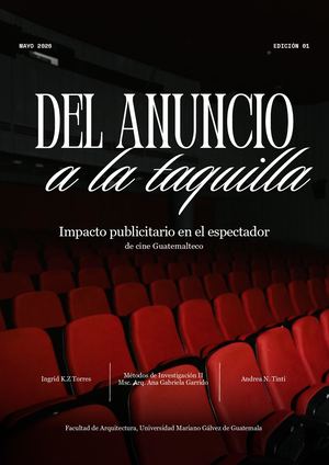 Articulo Final Del Anuncio A La Taquilla