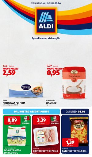 Volantino Aldi Dall'08 Al 14 Giugno 2026