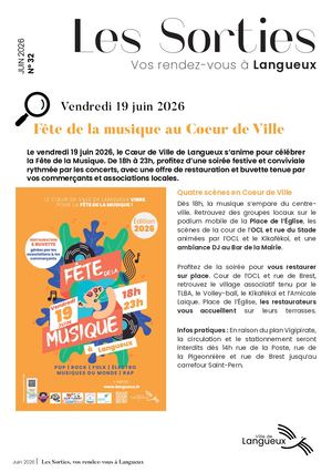 Les Sorties N°32 - VOS RENDEZ VOUS A LANGUEUX