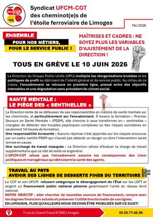 Tract Ufcm + Info Lutte
