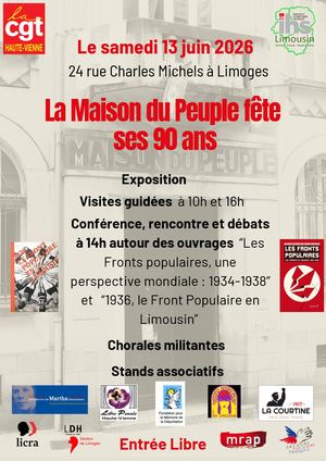 Affiche Ihs 90 Ans Maison Du Peuple