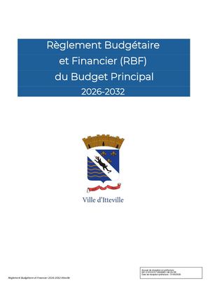 Del 96 2026 Annexe Règlement Budgétaire Et Financier 2026 2032