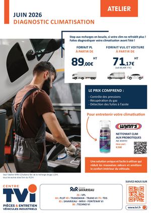 Promo Atelier Climatisation Juin 26