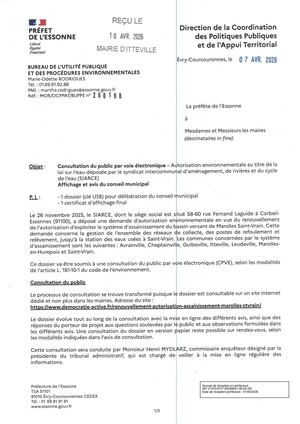 Del 99 2026 Annexe Autorisation Au Titre De L'eau Siarce