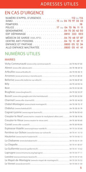 Adresse Utiles