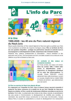 Info Du Parc Mai 2026
