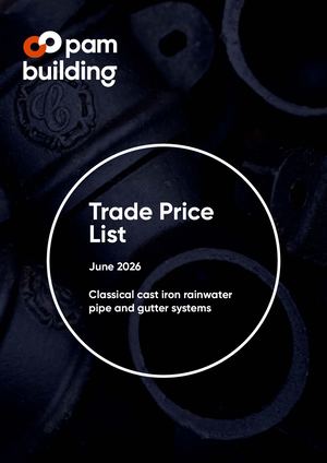 Pam Building Rainwater Pricelist June 2026 R3
