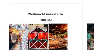 Christmas Markets In Tbilisi Ger