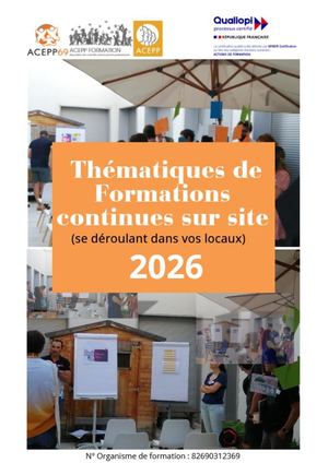 2026 - Catalogue De Thématiques de Formation de l'ACEPP 69
