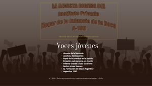 Voces Jovenes Memoria, Justicia Y Futuro