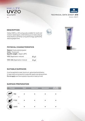 TDS Halley UV20 EN