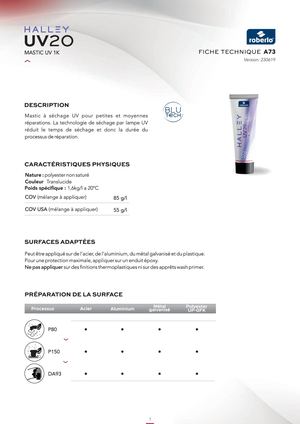 TDS Halley UV20 FR
