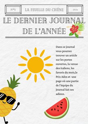 Feuille Du Chêne Le Dernier Des 3eme