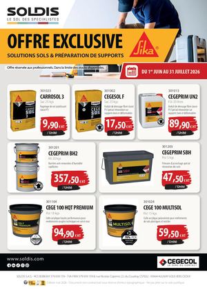 Promotion Sika Soldis Juin 2026