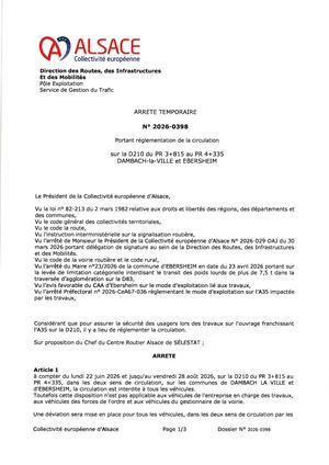 Arrêté Cea 2026 0398