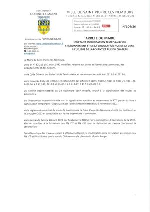 104 26 Rue De La Demi Lieue, Rue De Larchant Et Rue Du Chateau