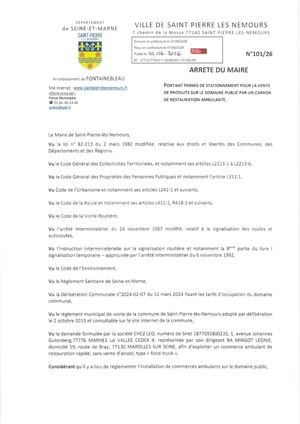 101 26 Camion De Restauration Ambulante