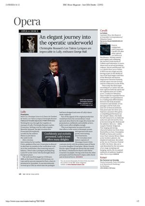 Proserpine BBC Music Magazine 2605