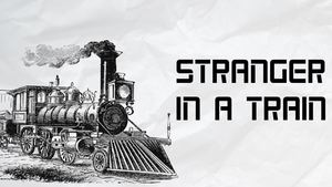 Black And White Vintage Train Timeline Presentation