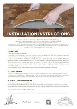 Installation Instructions Les Pavés de Paris®_ENG