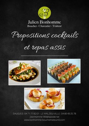 Menu Traiteur 2026 Spécial Mariages