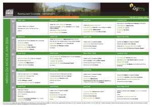 Menu juin 2026