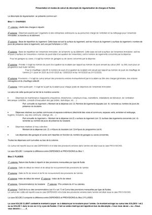 Régularisation de Charges 2025