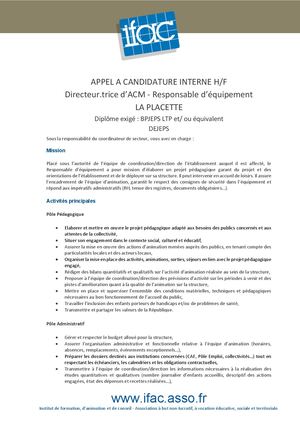 Responsable équipement - CDI - Nimes
