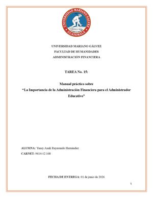 Importancia de la Administración Financiera para el Administrador Educativo