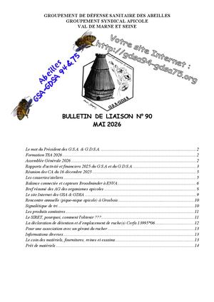 Bulletin N°90 Mai 2026