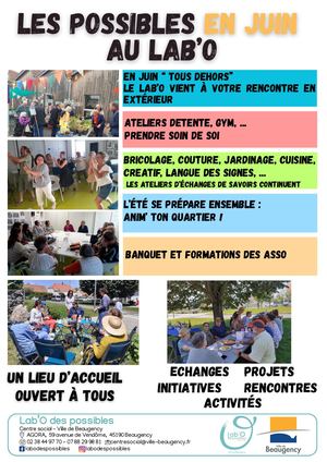 Planning Lab'O des possibles juin 2026