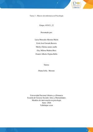 Fase 3 Marcos De Referencia En Psicologia