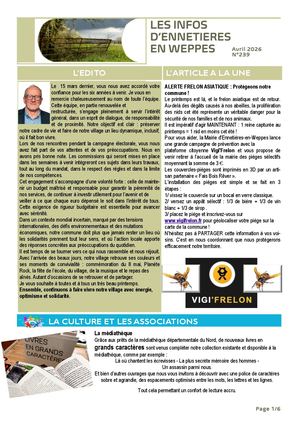 Bulletin Avril 2026 N° 239 Définitif