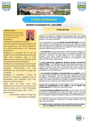 Echo du renard N°2 - Juin 2026