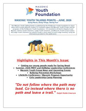 Masonic Youth Talking Points - June 2026