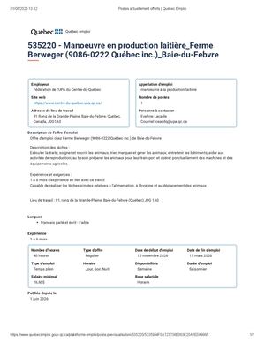 Ferme Berweger (9086 0222 Québec Inc ) De Baie Du Febvre 535220