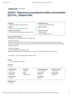 Ferme Badat 2016 Inc De Kingsey Falls 535223