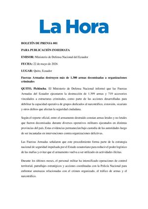 Boletin De Prensa 001