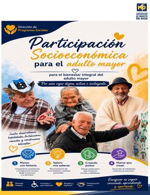 Participitacion Socioeconomica Para El Adulto Mayor