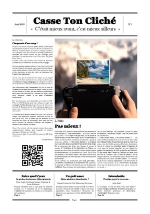 Casse Ton Cliché n°1 - "C'était mieux avant, c'est mieux ailleurs"