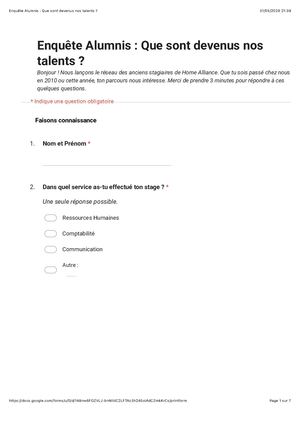 Enquête Alumnis : Que Sont Devenus Nos Talents ?