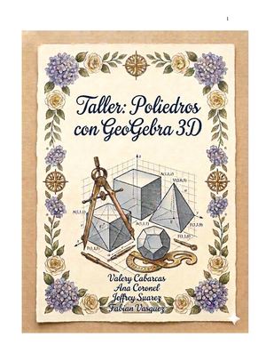2 Corte Taller 1: Poliedros Con GeoGebra 3D Y Realidad Aumentada
