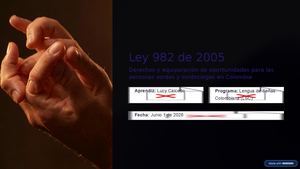 Ley 982 De 2005