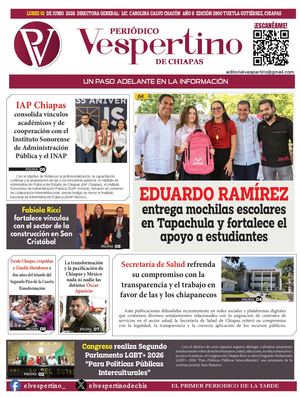 Periodico El Vespertino 01 De Junio 2026